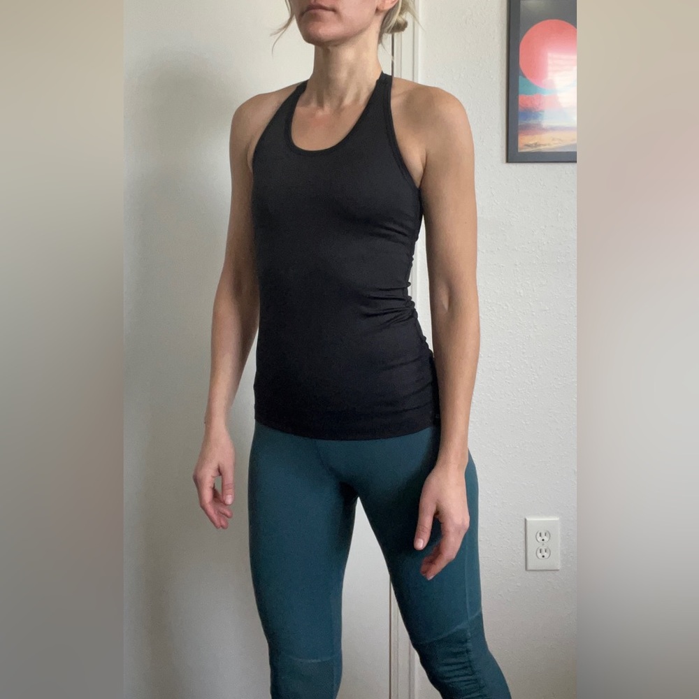 Satva XS Full Length Yoga Top in Black